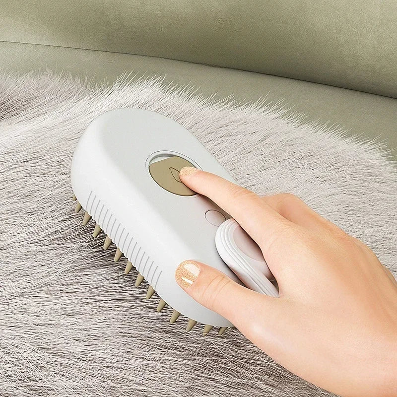 Foldable Rotatable Pet Brush – Bath, Massage & De-shedding Tool