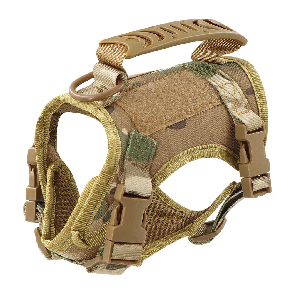 Tactical Cat & Dog Harness – Adjustable Military Vest with Control Handle
