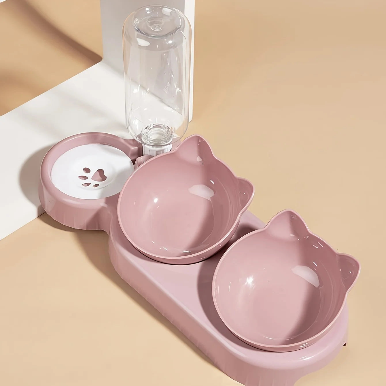 All-in-One Pet Feeding Station – Food, Water & Neck-Safe Design