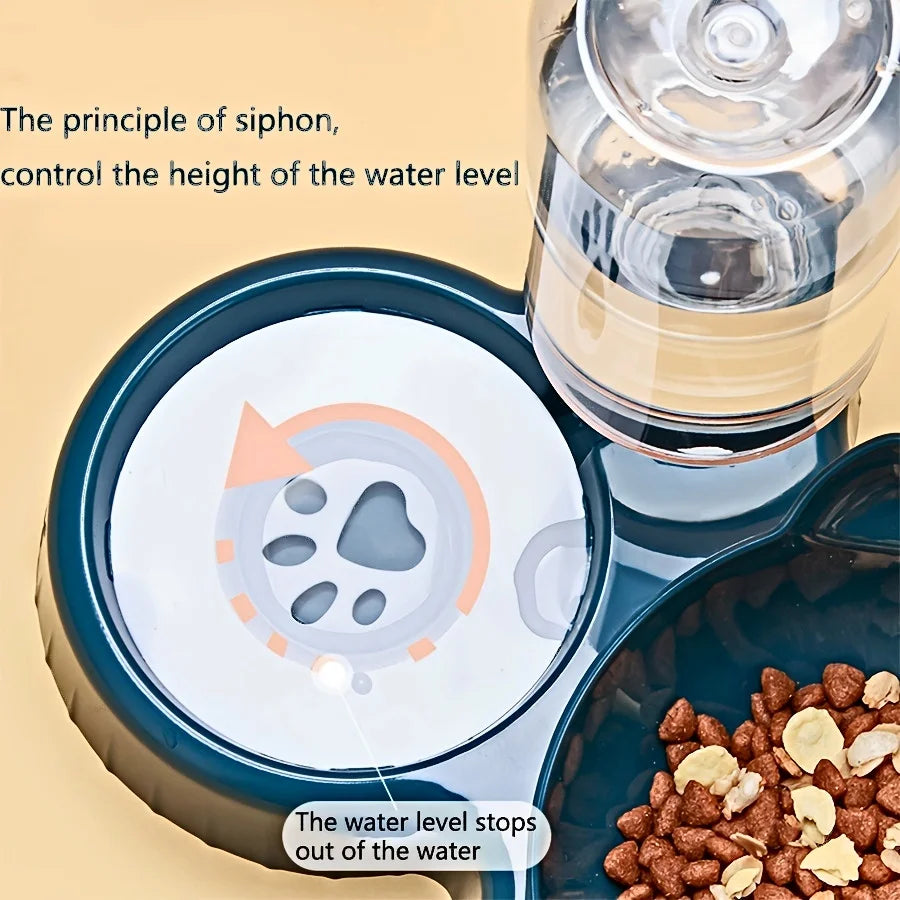 All-in-One Pet Feeding Station – Food, Water & Neck-Safe Design