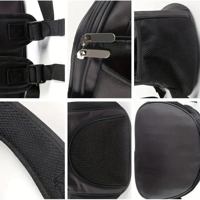 Portable Mesh Dog Backpack – Foldable, Breathable & Large Capacity