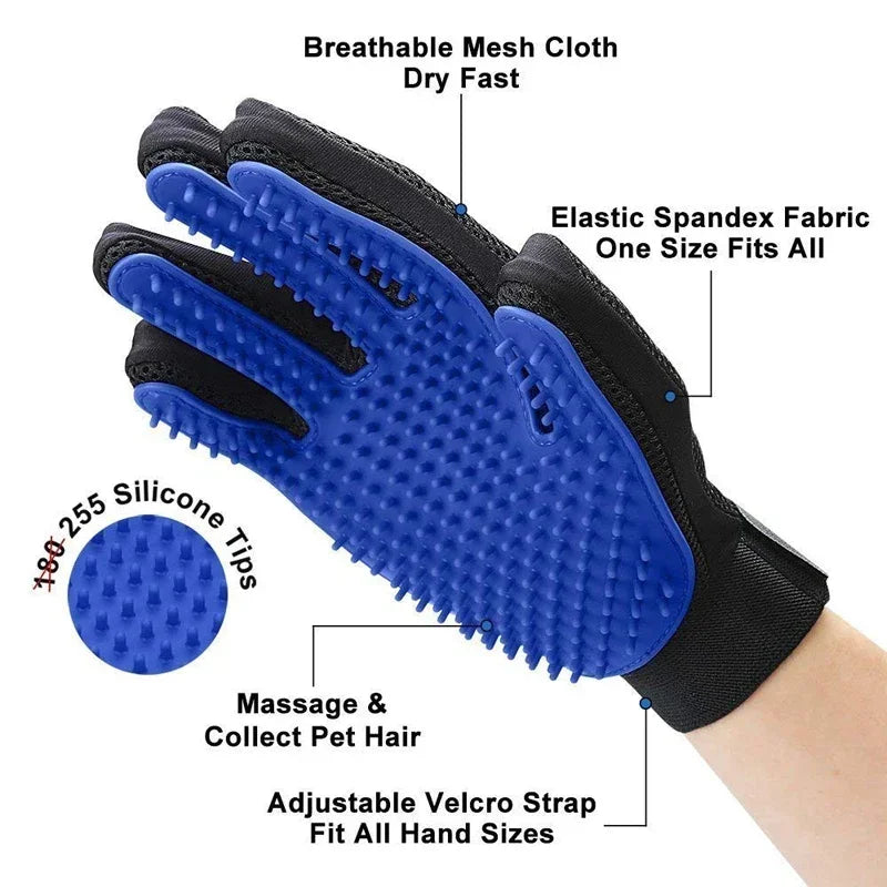 Pet Care Gloves – Wash, Brush & Massage Your Furry Friend