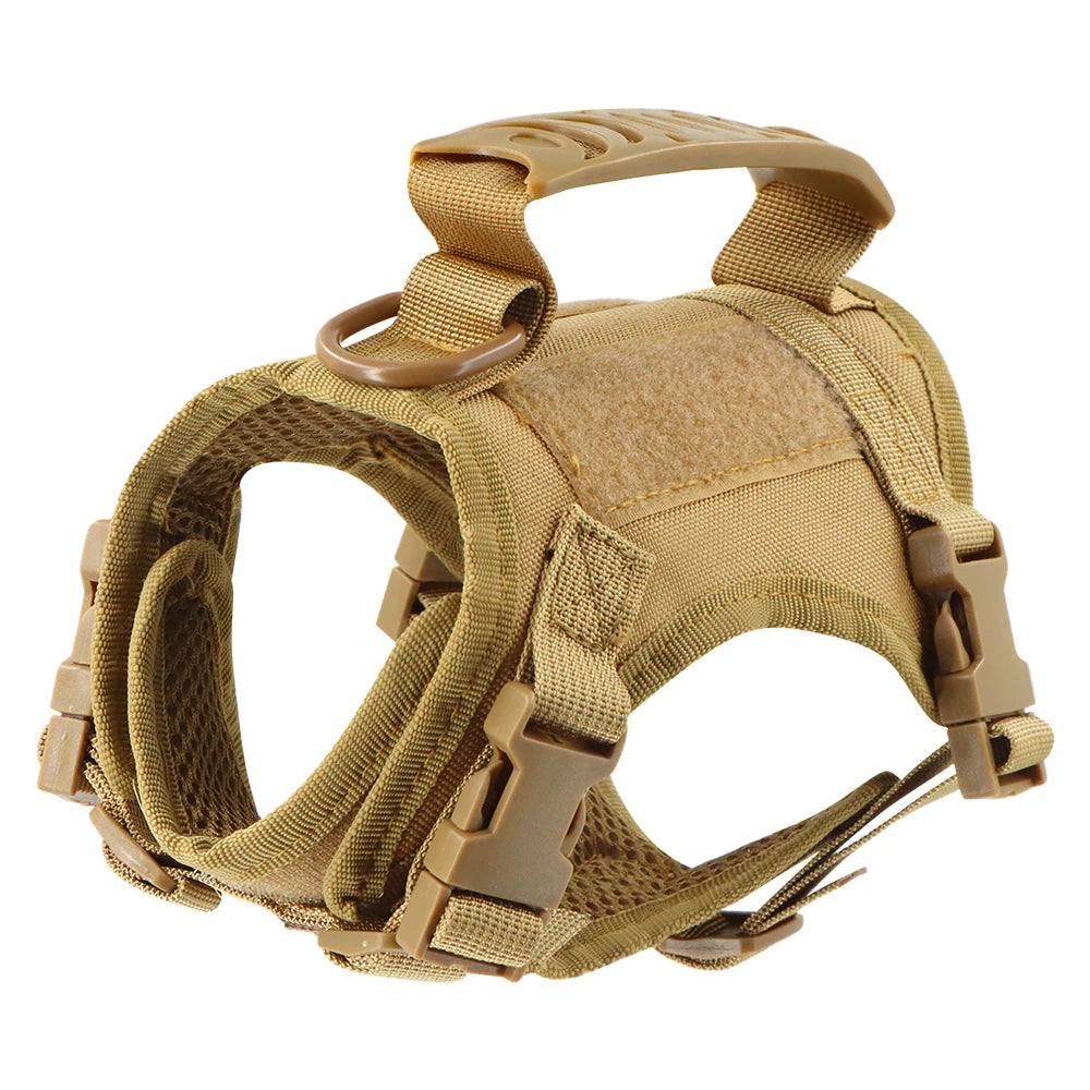 Tactical Cat & Dog Harness – Adjustable Military Vest with Control Handle