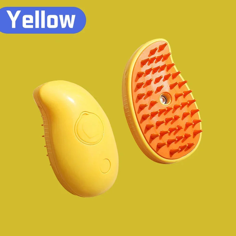 Foldable Rotatable Pet Brush – Bath, Massage & De-shedding Tool