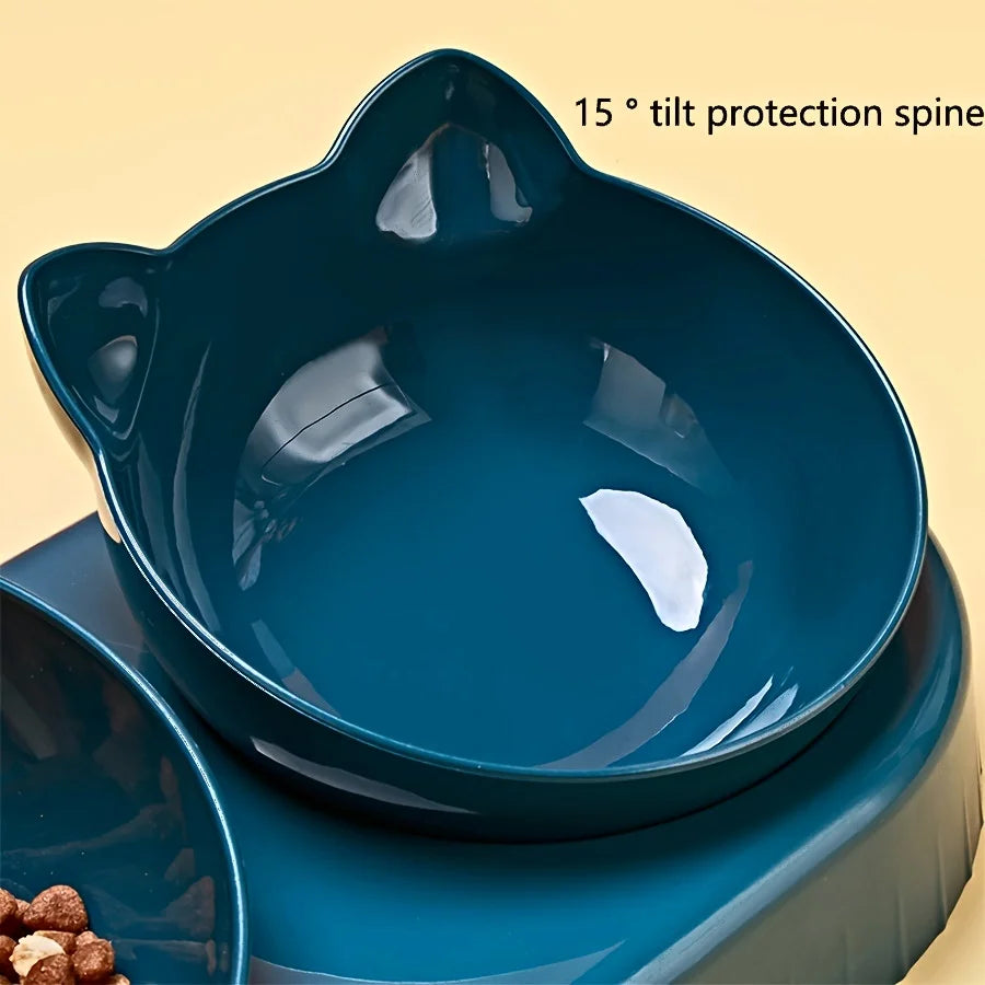 All-in-One Pet Feeding Station – Food, Water & Neck-Safe Design