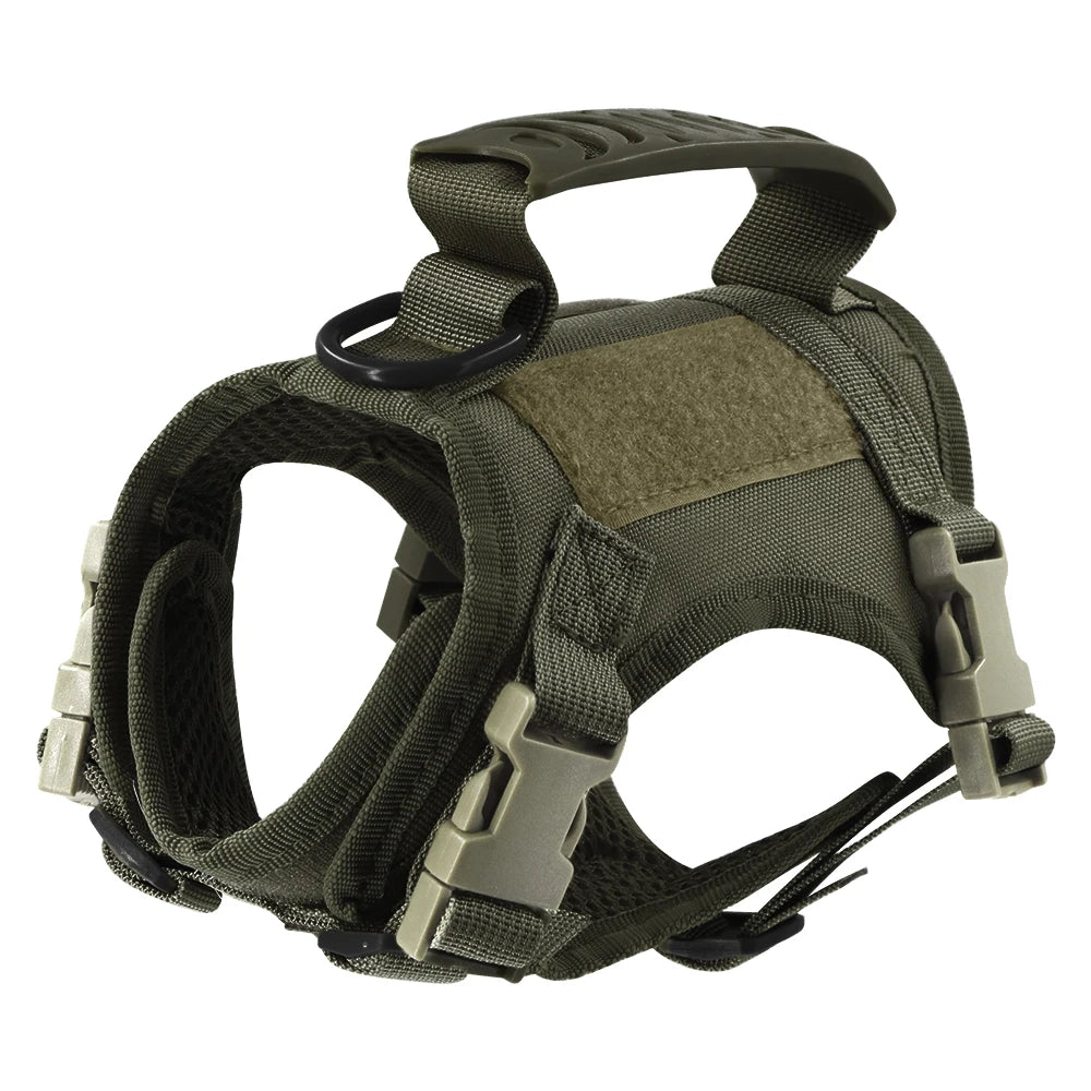 Tactical Cat & Dog Harness – Adjustable Military Vest with Control Handle