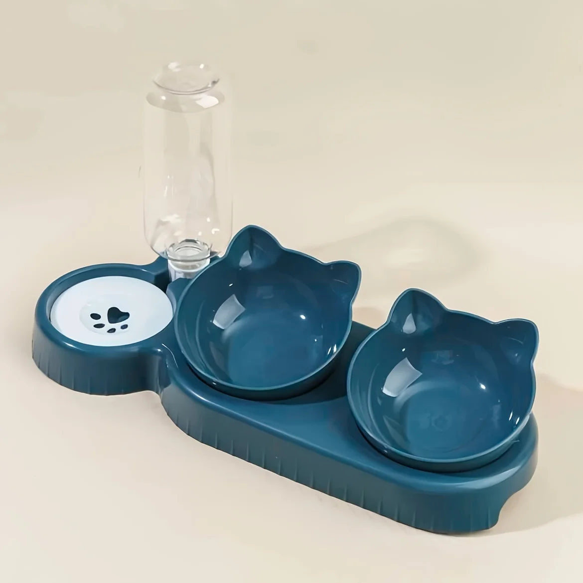 All-in-One Pet Feeding Station – Food, Water & Neck-Safe Design