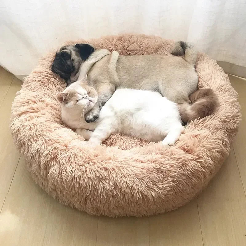 Washable Cat Donut Bed – Ultra Soft Plush Comfort for Peaceful Sleep
