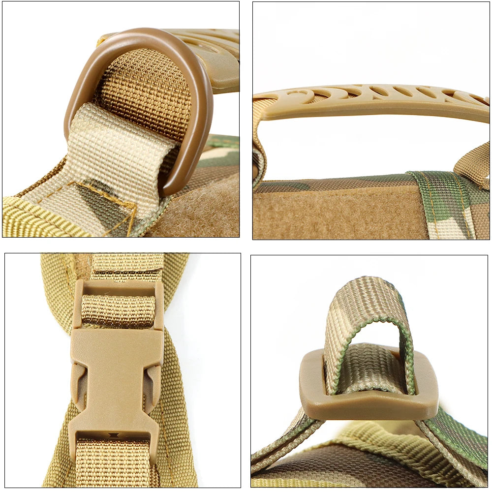Tactical Cat & Dog Harness – Adjustable Military Vest with Control Handle