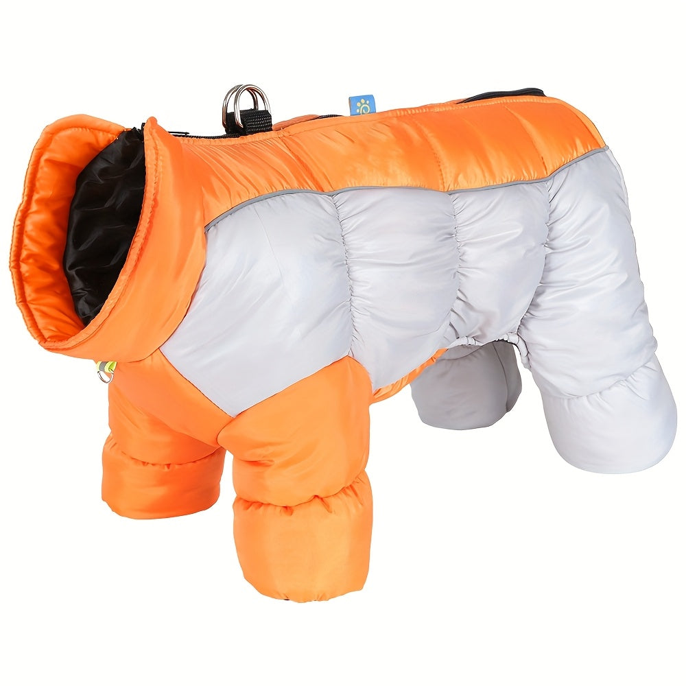 Thermal Dog Jumpsuit – Warm, Windproof & Reflective Winter Outfit