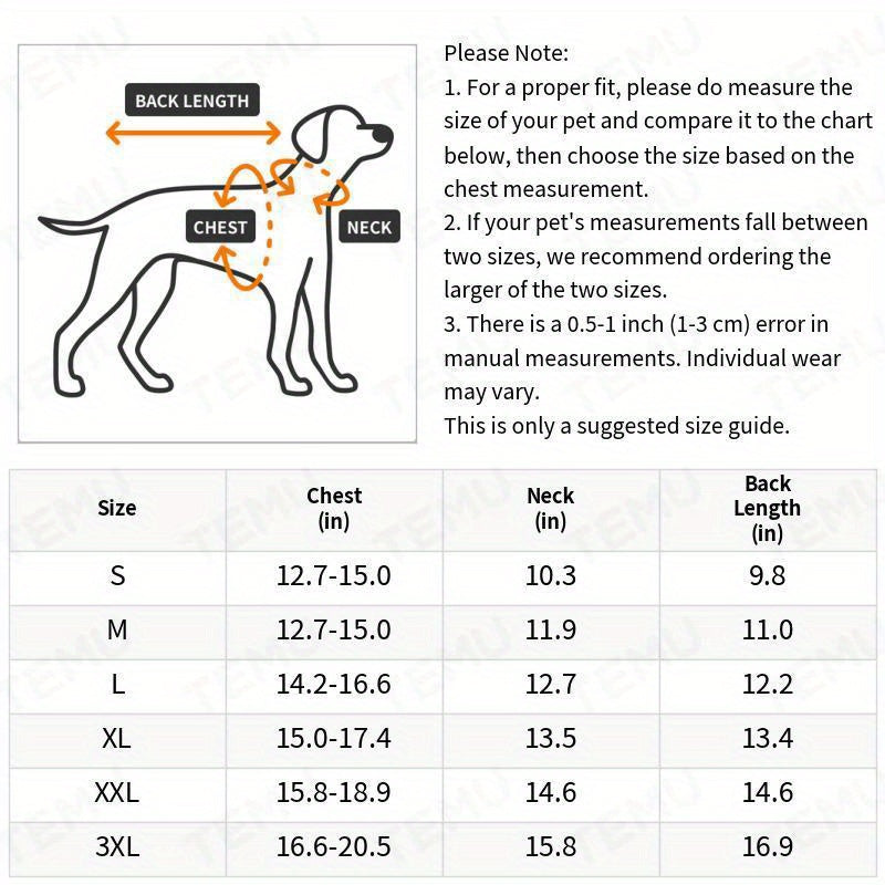 Thermal Dog Jumpsuit – Warm, Windproof & Reflective Winter Outfit